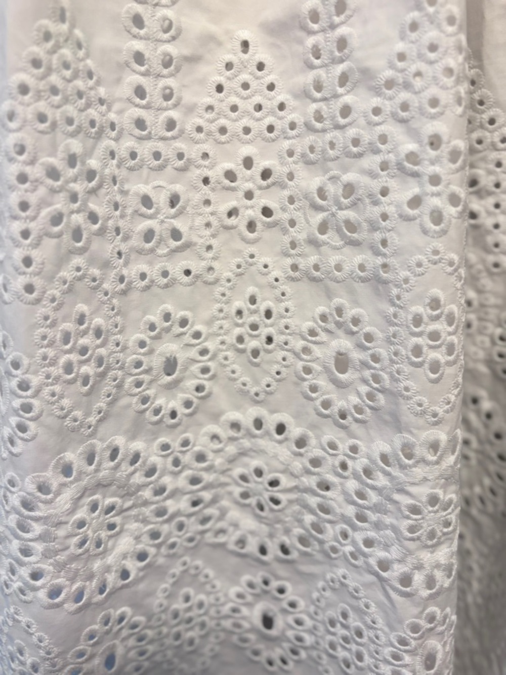 Susana Monaco Eyelet Cotton Maxi Dress White Sugar Small NWT - Picture 6 of 9